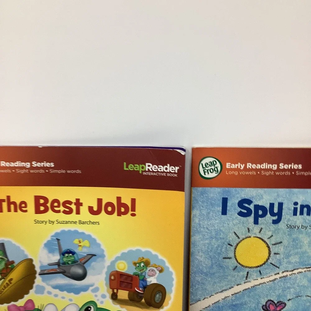 LeapFrog LeapReader Early Reading Books Lot 2‎ Best Job I Spy Sky Hardcover